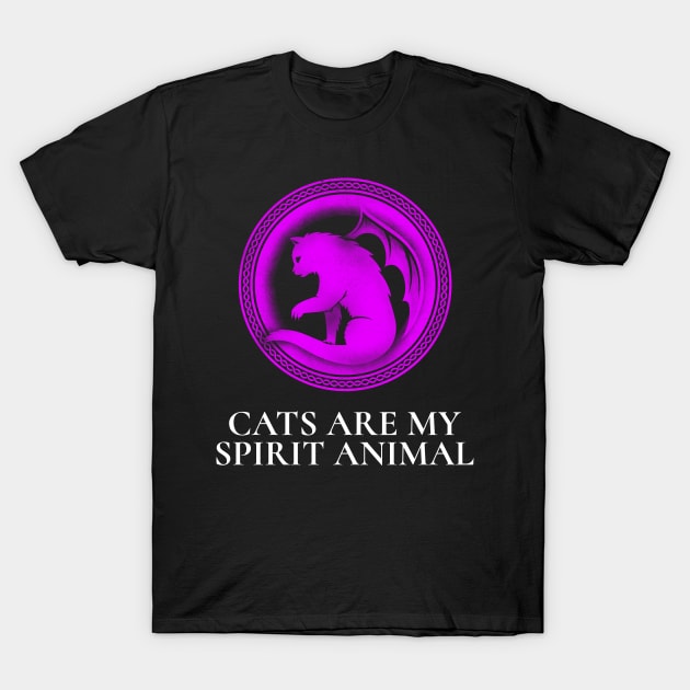 Cats are my spirit animal T-Shirt by Designedbydee